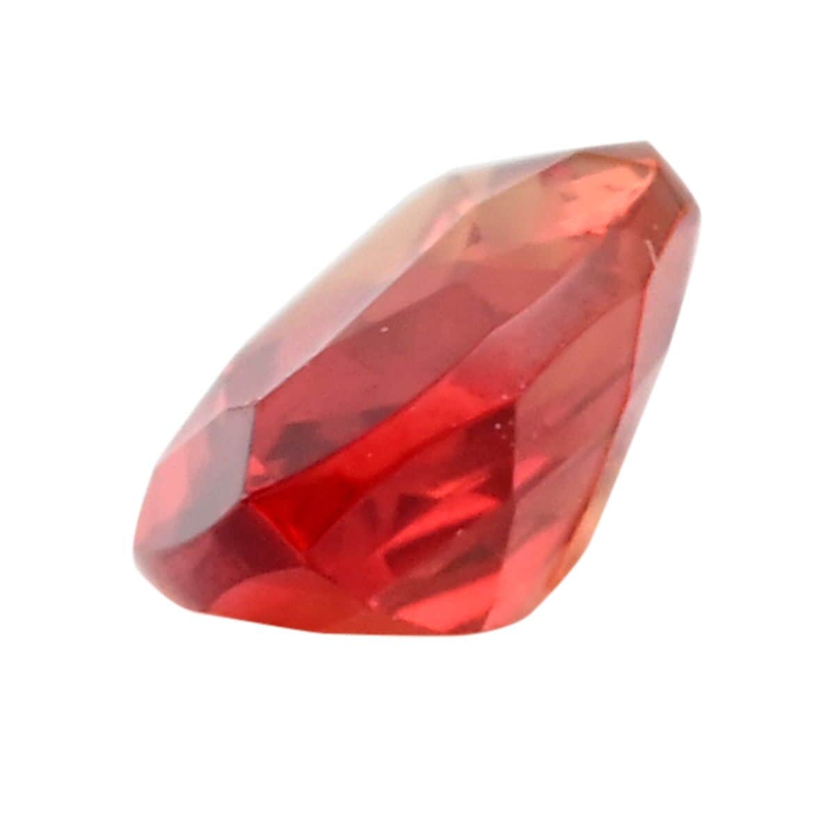 Certified & Appraised AAAA Padparadscha Sapphire (Beryllium Treated) (Mrq Free Size) 1.00 ctw image number 2