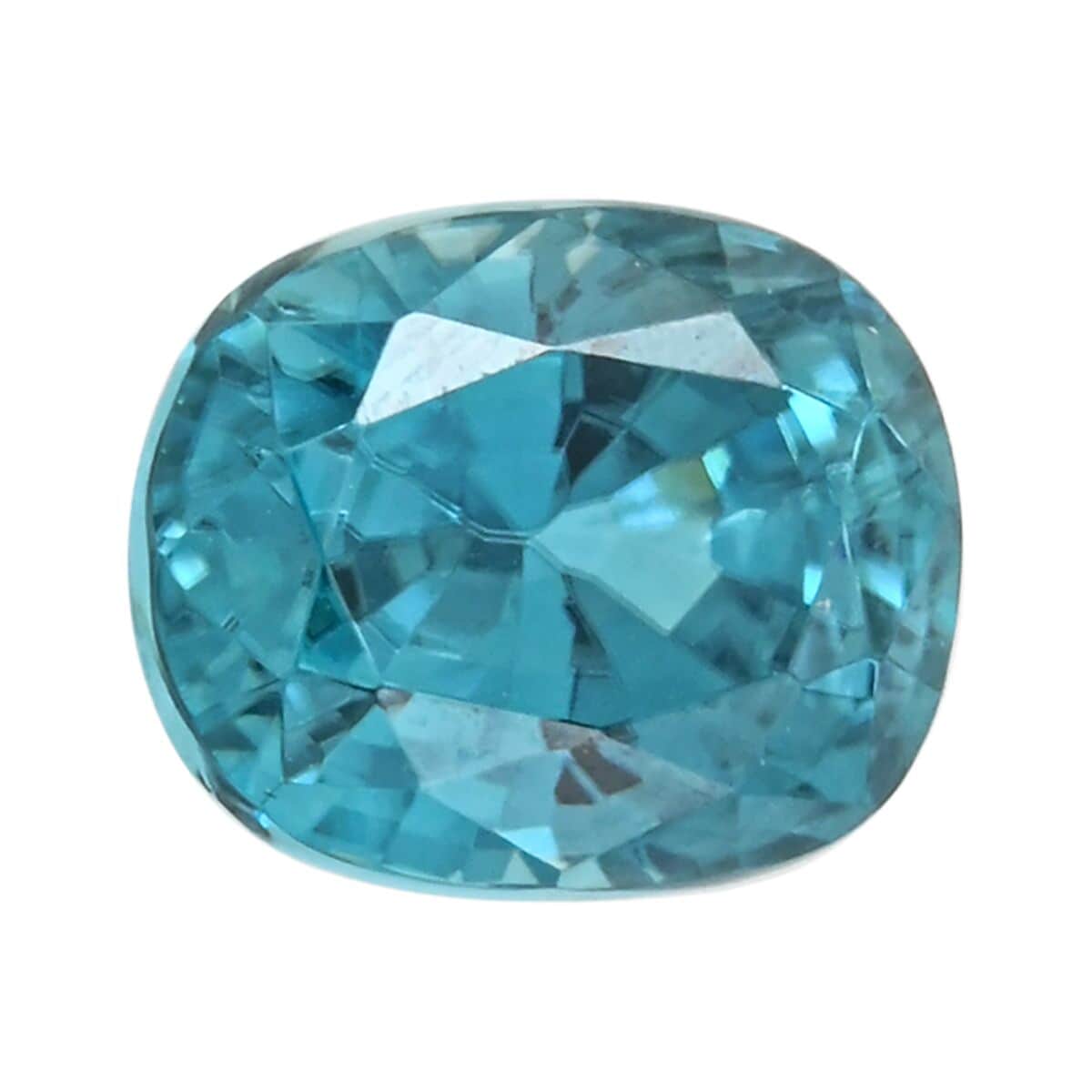 AAAA Cambodian Blue Zircon (Cush Free Size) 3.00 ctw image number 0