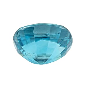 AAAA Cambodian Blue Zircon (Cush Free Size) 3.00 ctw