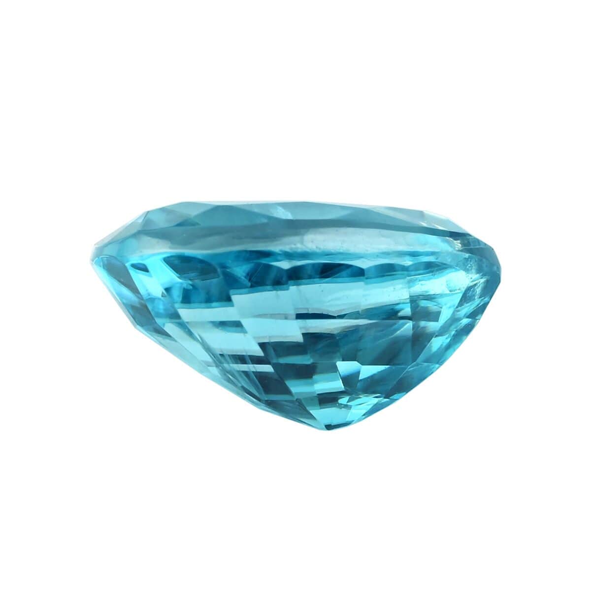 AAAA Cambodian Blue Zircon (Pear Free Size) 3.00 ctw image number 2