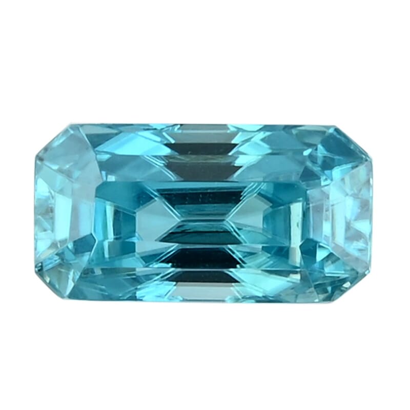 AAAA Cambodian Blue Zircon (Oct Free Size) 3.00 ctw
