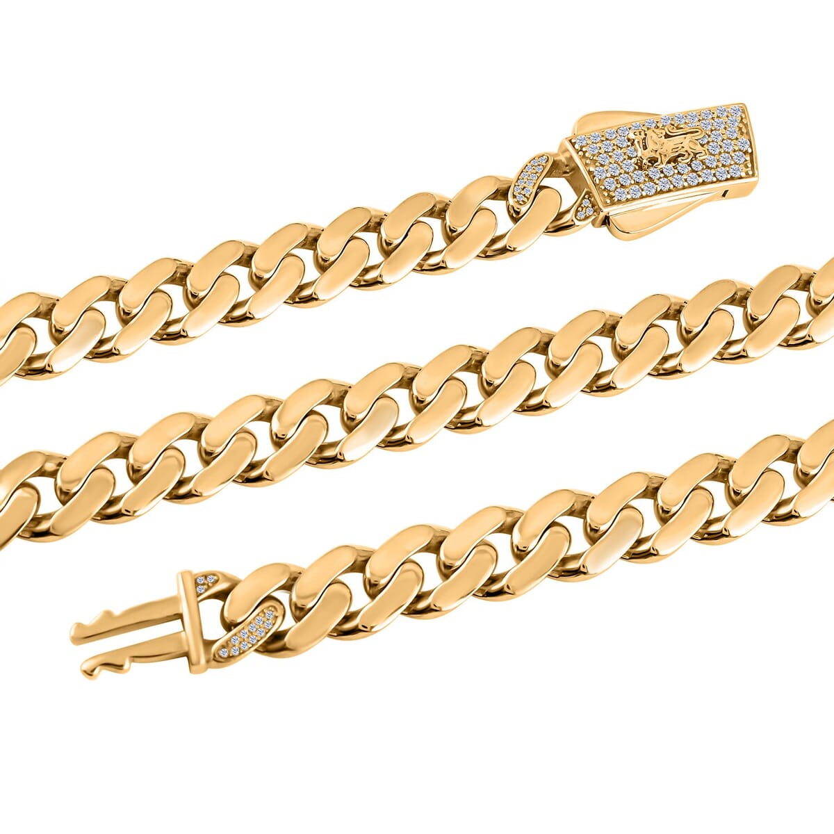 9mm Miami Cuban Chain Necklace in 10K Yellow Gold 27.50 Grams 22 Inches image number 2