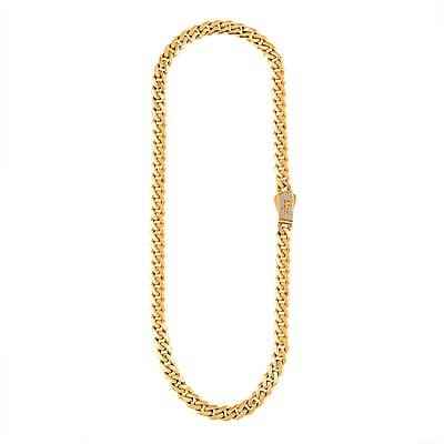 9mm Miami Cuban Chain Necklace in 10K Yellow Gold 27.50 Grams 22 Inches