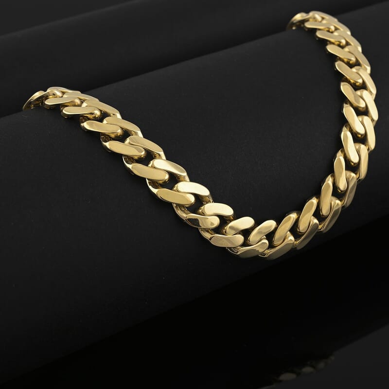 9mm Miami Cuban Necklace in 10K Yellow Gold 30 Grams 24 Inches