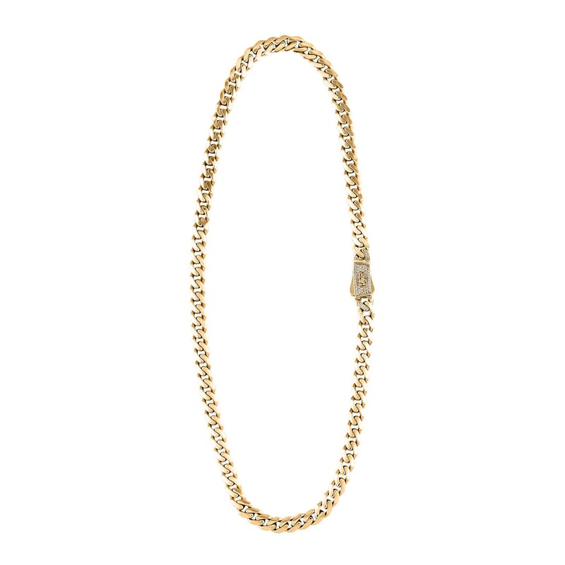 9mm Miami Cuban Necklace in 10K Yellow Gold 30 Grams 24 Inches