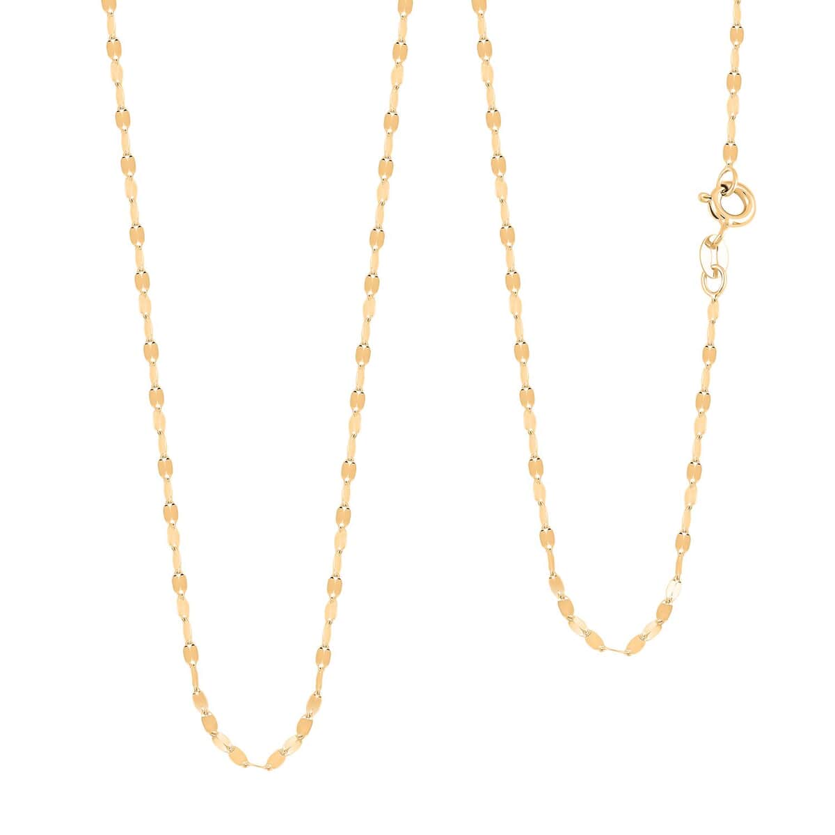 Doorbuster Italian 1.5mm Speechio Chain Necklace in 10K Yellow Gold 0.90 Grams 20 Inches image number 0