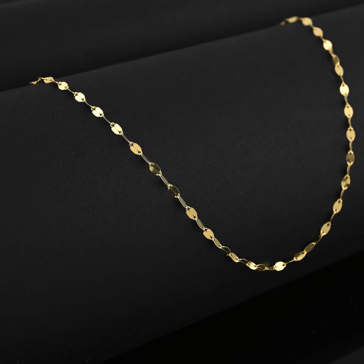 Doorbuster Italian 1.5mm Speechio Chain Necklace in 10K Yellow Gold 0.90 Grams 20 Inches image number 1