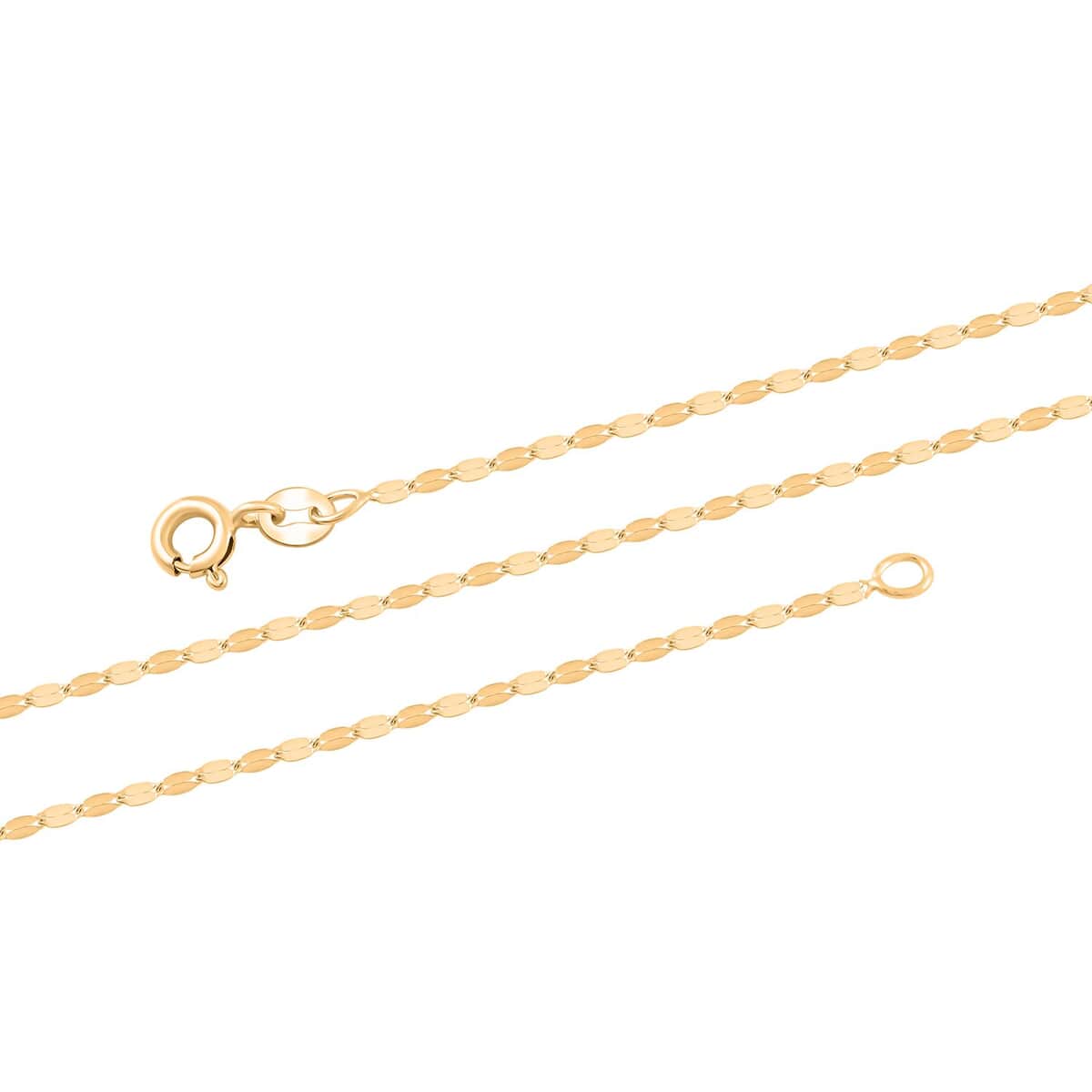 Doorbuster Italian 1.5mm Speechio Chain Necklace in 10K Yellow Gold 0.90 Grams 20 Inches image number 2