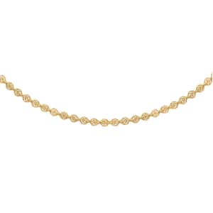 Italian Bubbles Mesh Chain Necklace in 10K Yellow Gold 3.45 Grams 18-20 Inches