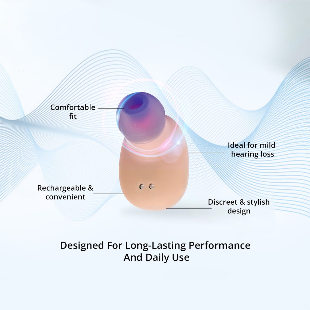 Digital Hearing Aid- Beige image number 4