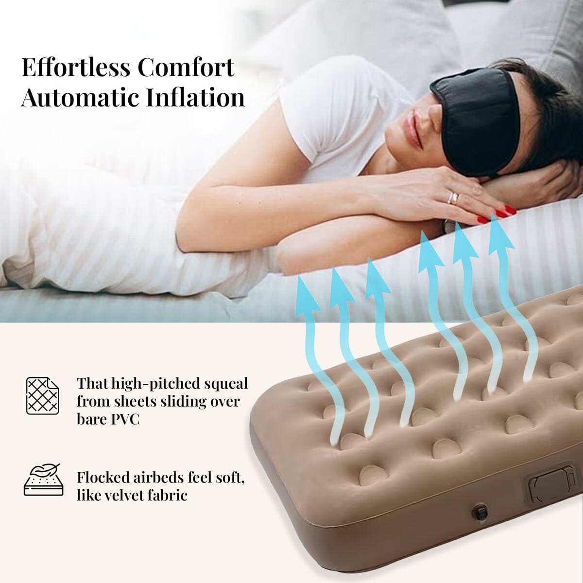 Automatic Inflatable Bed with Built-in Pump image number 1