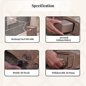 Automatic Inflatable Air Bed with Built-in Pump