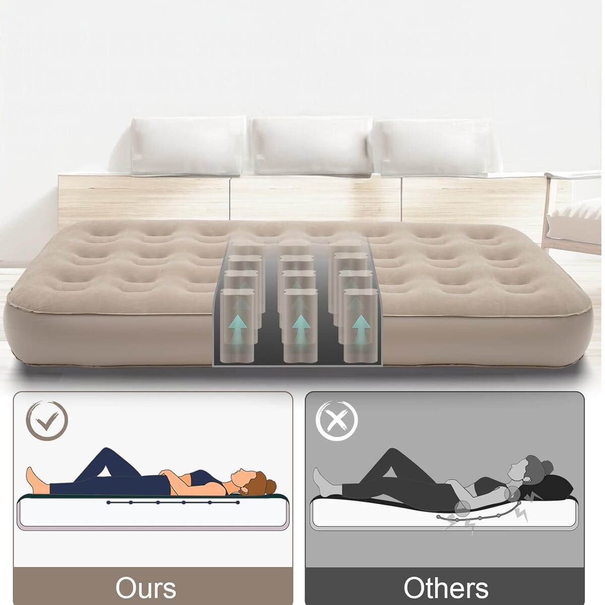 Automatic Inflatable Bed with Built-in Pump image number 4