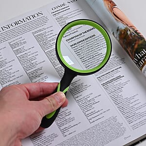 Set of 3 Green-Handheld Magnifying Glass (60mm/5x, 80mm/6x and 90mm/7x)