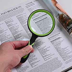 Set of 3 Green-Handheld Magnifying Glass (60mm/5x, 80mm/6x and 90mm/7x)