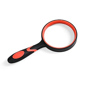 Set of 3 Orange-Handheld Magnifying Glass (60mm/5x, 80mm/6x and 90mm/7x)