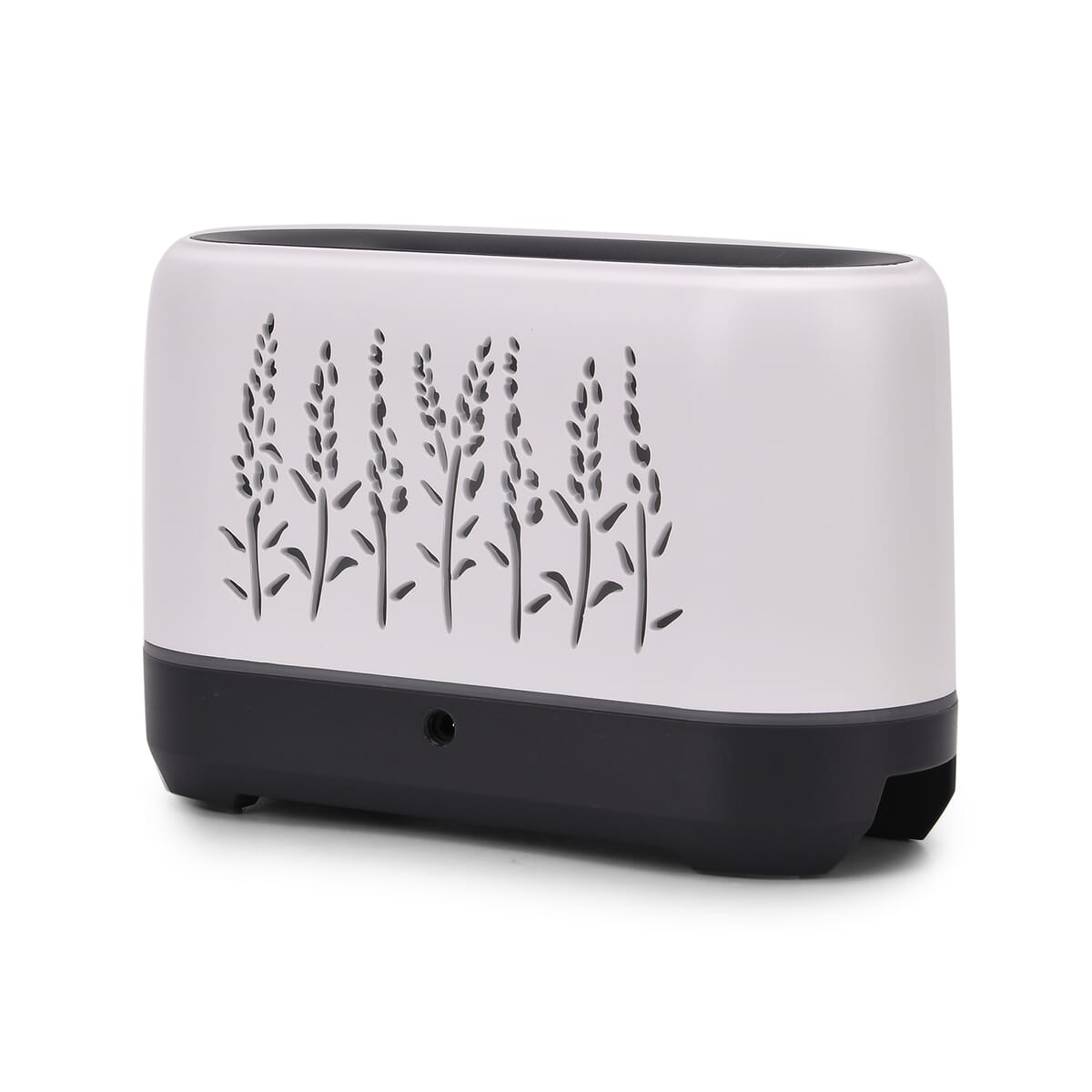 White Wheat Pattern Flame Aroma Diffuser with 10 Vials of Essential Oil image number 5