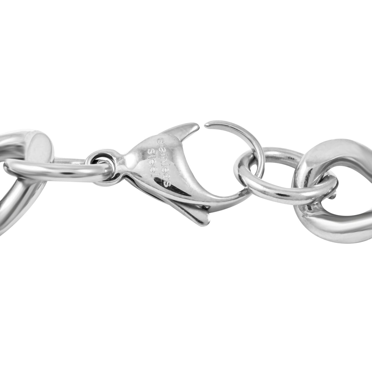 Austrian Crystal Lion Bracelet in Stainless Steel (8.50 In) image number 2