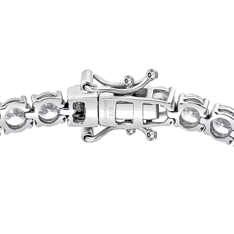 Luxuriant Lab Grown Diamond G-H SI 1.50 ctw Tennis Bracelet in Rhodium Over Sterling Silver (7.25 In)