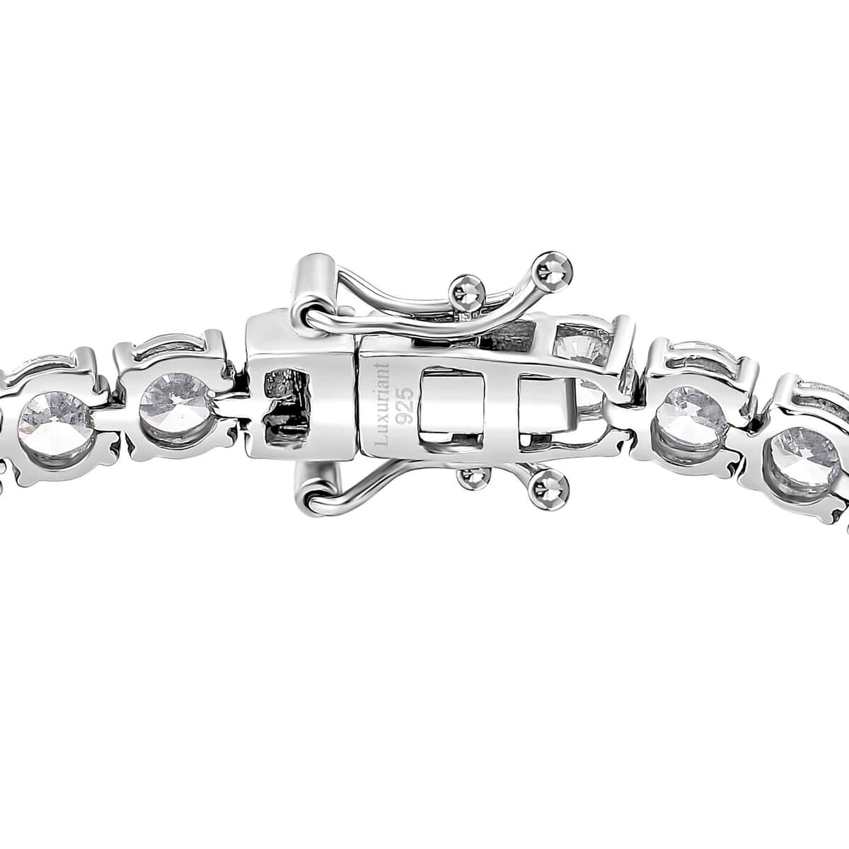 Luxuriant Lab Grown Diamond G-H SI 1.50 ctw Tennis Bracelet in Rhodium Over Sterling Silver (6.50 In) image number 3