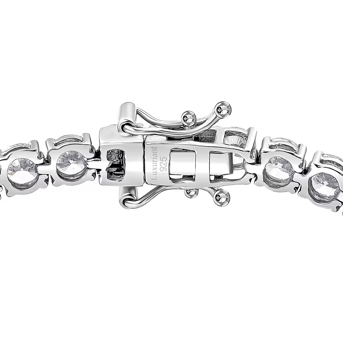 Luxuriant Lab Grown Diamond G-H SI 1.50 ctw Tennis Bracelet in Rhodium Over Sterling Silver (8.00 In) image number 7