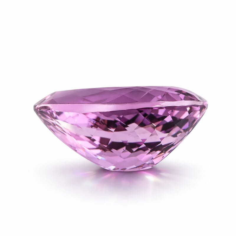 Certified and Appraised AAAA Patroke Kunzite (Pear Free Size) 42.20 ctw
