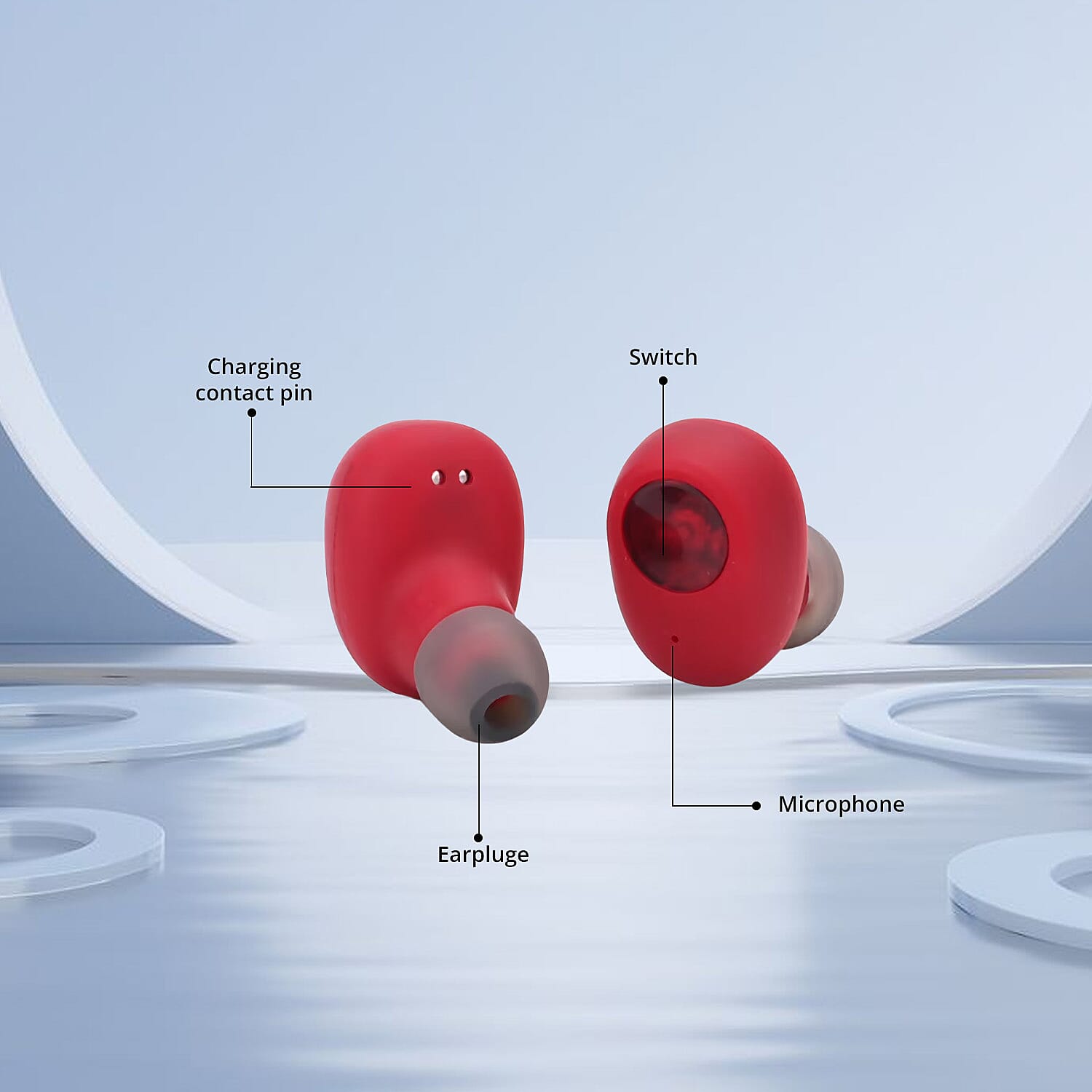 Digital Hearing Aid- Red