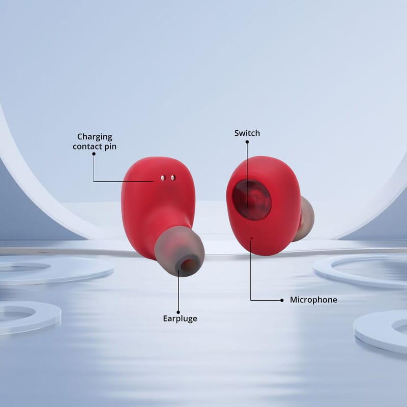 Digital Hearing Aid- Red