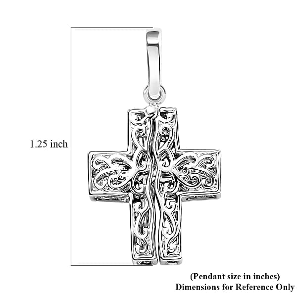 Karis Cross Pendant without Chain in Platimum Bond 3.50 Grams