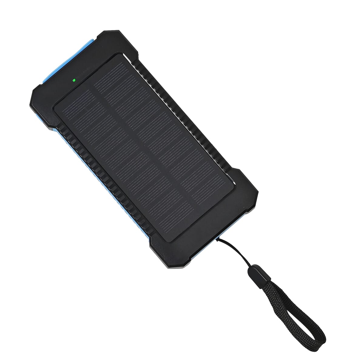 Homesmart Blue Solar 10000 mAh Battery Charger with Wireless Charging & Emergency LED Torch image number 2