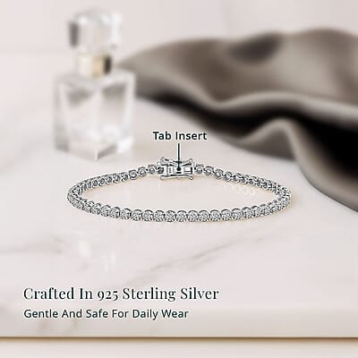 Luxuriant Lab Grown Diamond G SI 3.00 ctw Bracelet in Sterling Silver (6.75 In)