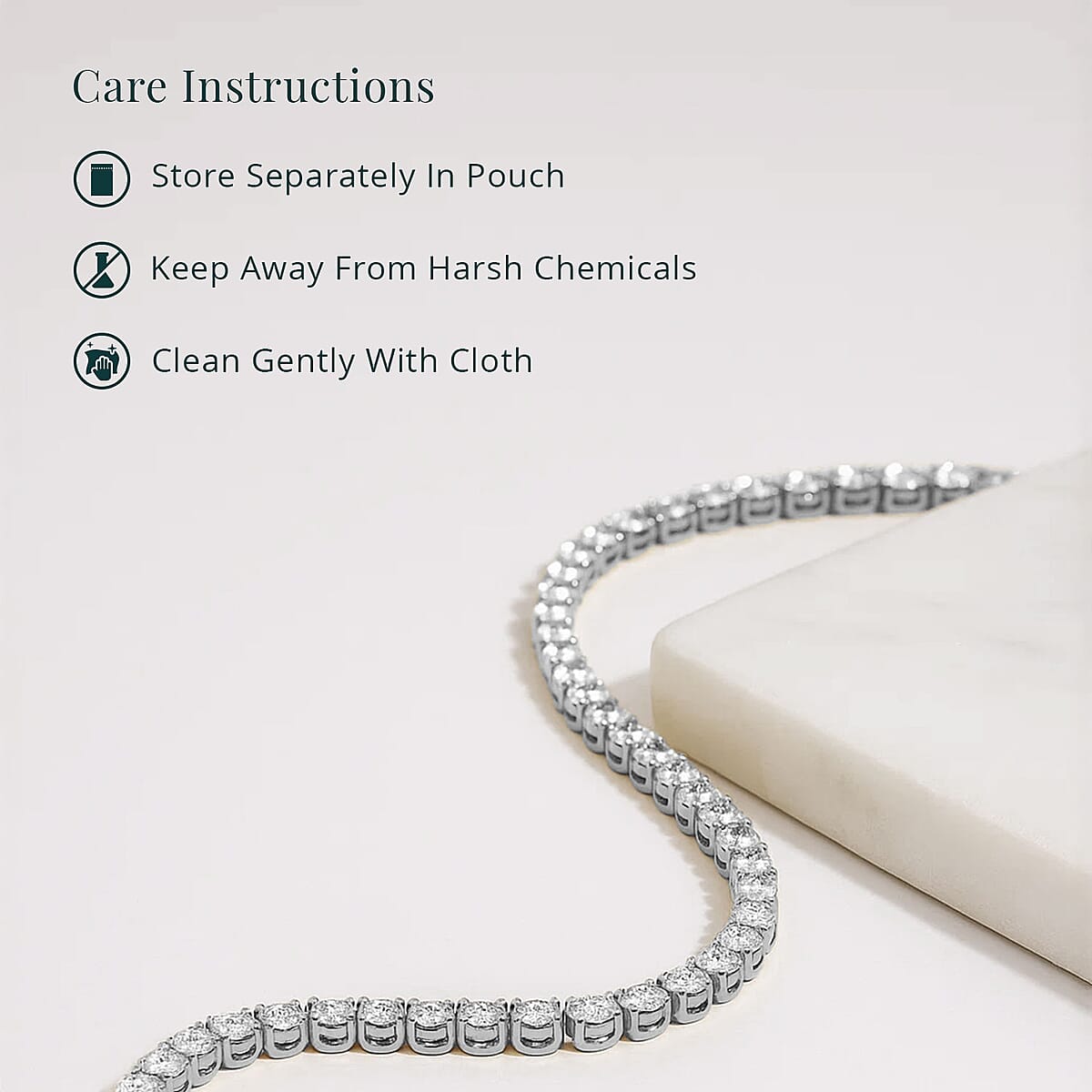 Luxuriant Lab Grown Diamond G SI 3.00 ctw Bracelet in Sterling Silver (6.75 In) image number 5