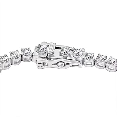 Luxuriant Lab Grown Diamond G SI 3.00 ctw Bracelet in Sterling Silver (6.75 In)