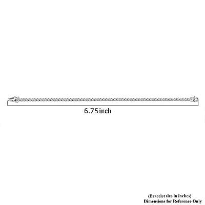 Luxuriant Lab Grown Diamond G SI 3.00 ctw Bracelet in Sterling Silver (6.75 In)