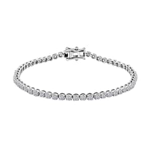 Luxuriant Lab Grown Diamond G SI 3.00 ctw Starlight Tennis Bracelet in Sterling Silver (7.25 In)