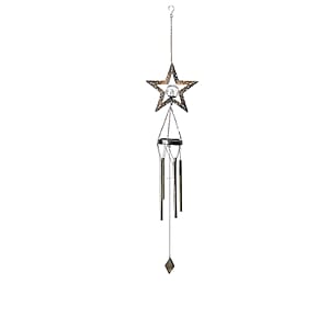 Star Solar Wind Chime with 1 Bright LED
