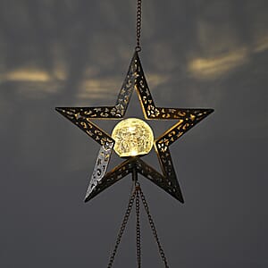 Star Solar Wind Chime with 1 Bright LED