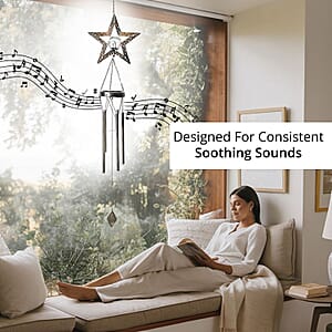 Star Solar Wind Chime with 1 Bright LED