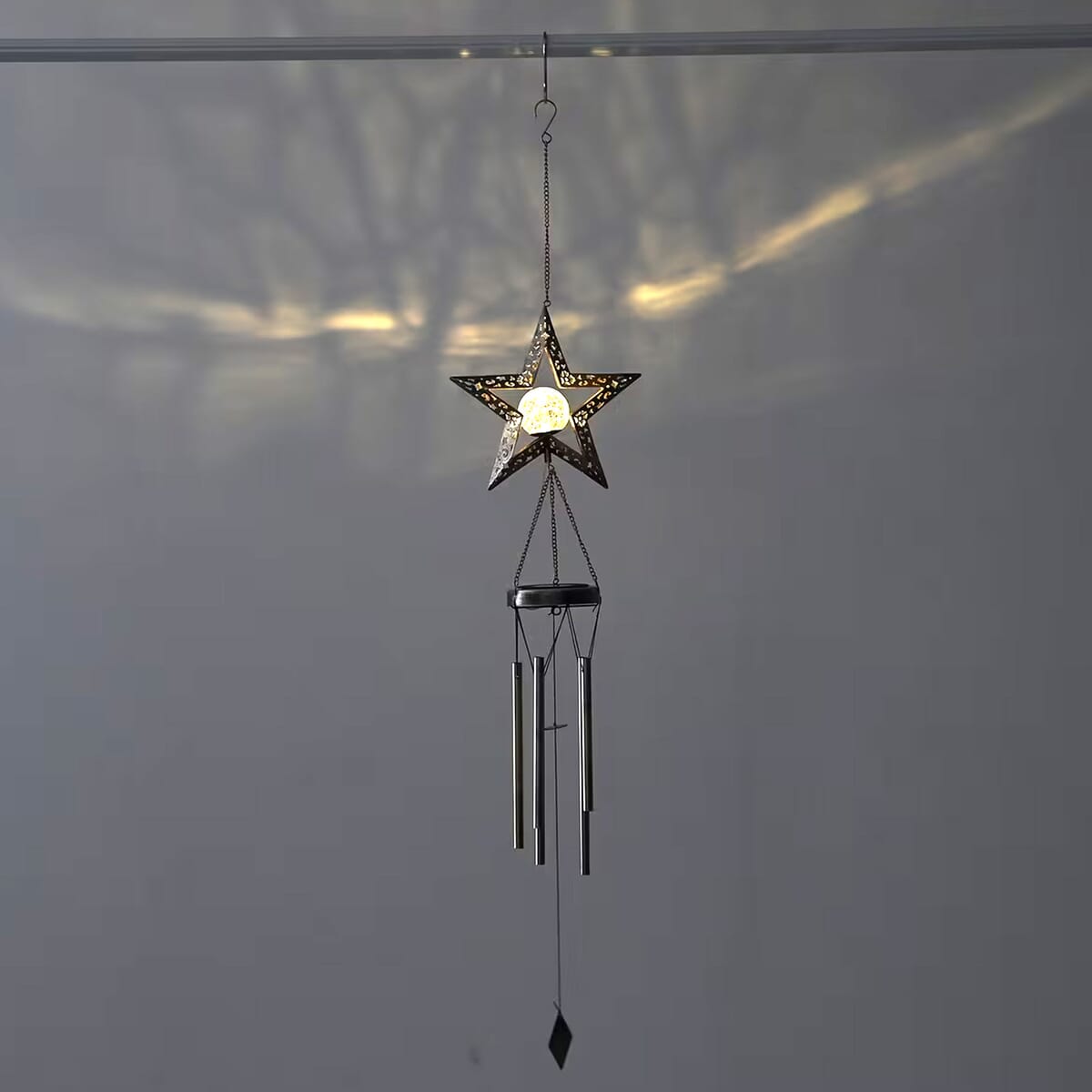 Star Solar Wind Chime with 1 Bright LED image number 6