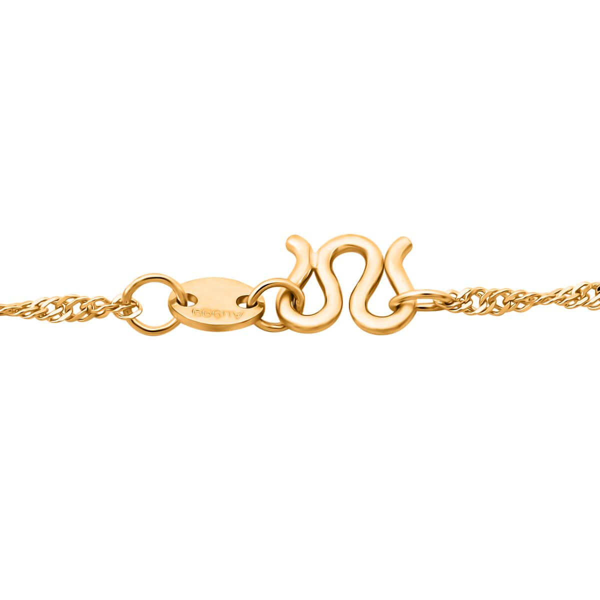 Twisted Chain in 24K Yellow Gold 18 Inches 2.50 Grams image number 4