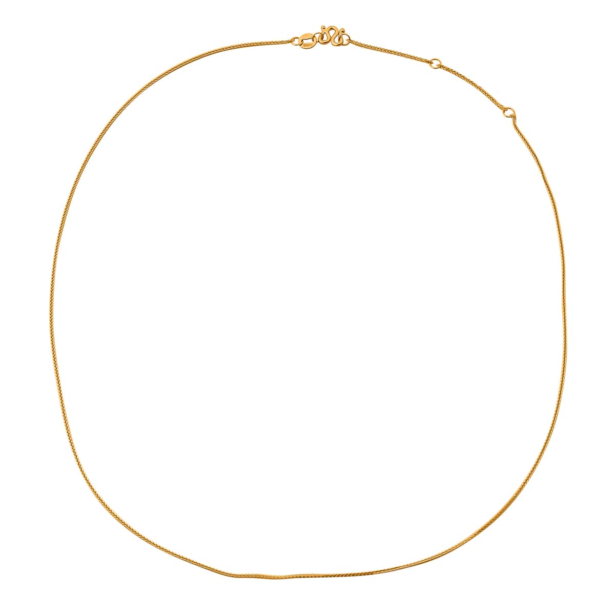 Foxtail Chain in 24K Yellow Gold 18 Inches 2.50 Grams image number 0