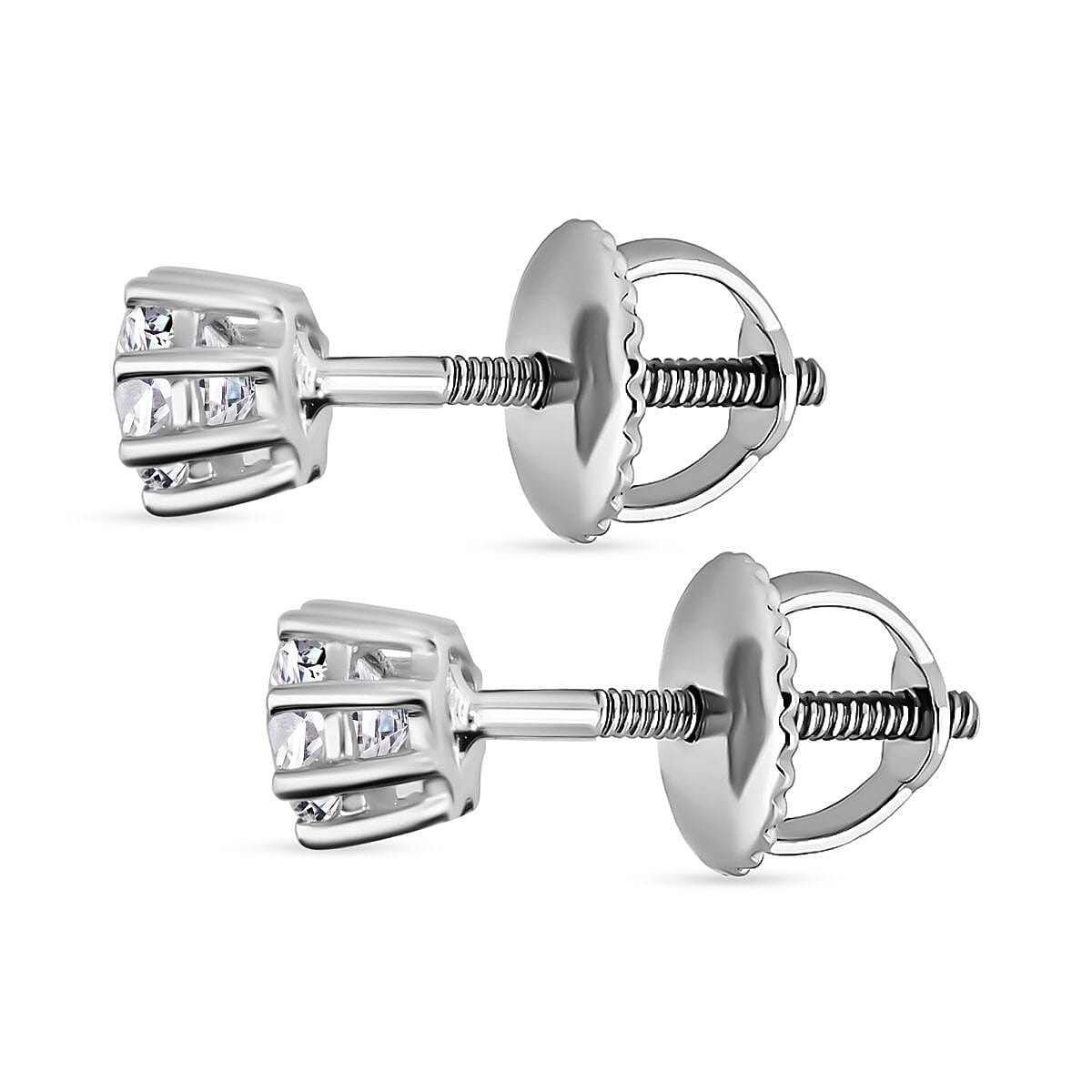 Luxuriant Lab Grown Diamond E-F VS 1.00 ctw Earrings in 950 Platinum