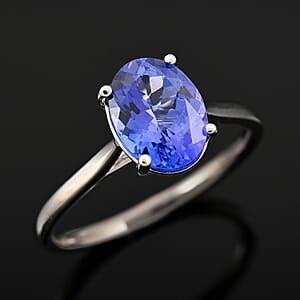 AAA Tanzanite 2.00 ctw Solitaire Ring in 950 Platinum (Size 6.0)