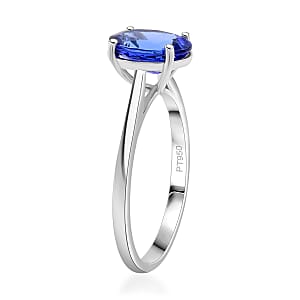 AAA Tanzanite 2.00 ctw Solitaire Ring in 950 Platinum (Size 6.0)