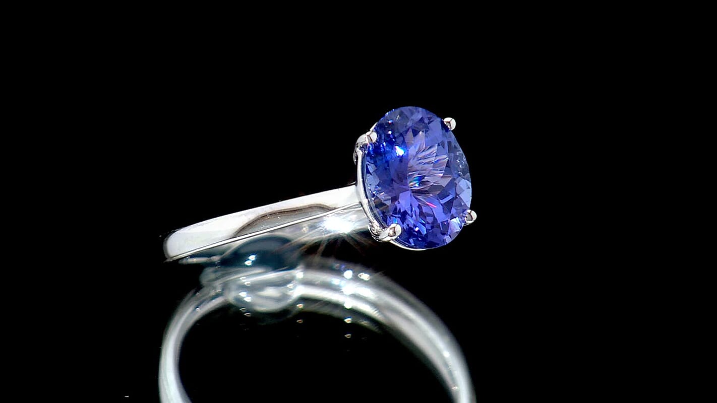 950 Platinum Tanzanite Solitaire Ring (Size 10.0) 2.00 ctw