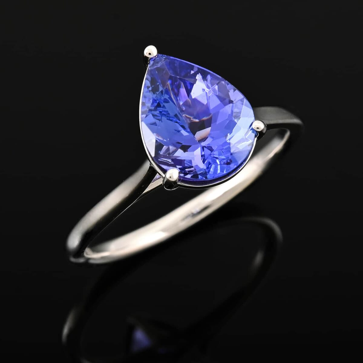 Certified & Appraised Rhapsody 950 Platinum AAAA Tanzanite Solitaire Ring (Size 7.5) 2.00 ctw image number 1