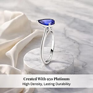 Certified & Appraised Rhapsody 950 Platinum AAAA Tanzanite Solitaire Ring (Size 7.5) 2.00 ctw