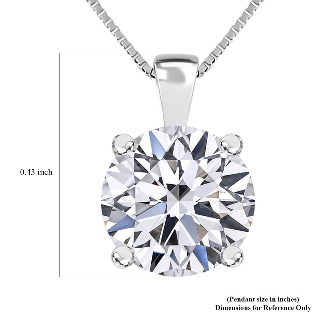 IGI Certified Luxuriant Lab Grown Diamond G-H VS 1.25 ctw Pendant Necklace 18 Inches in 14K White Gold image number 4