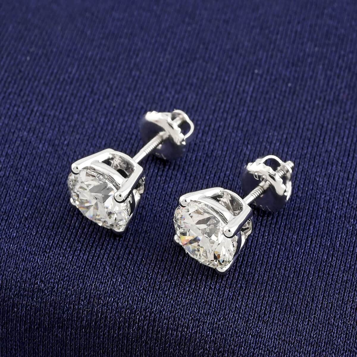 Luxuriant Lab Grown Diamond G-H VS 2.50 ctw Earrings in 14K White Gold image number 1