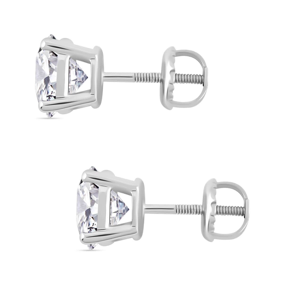 Luxuriant Lab Grown Diamond G-H VS 2.50 ctw Earrings in 14K White Gold image number 3